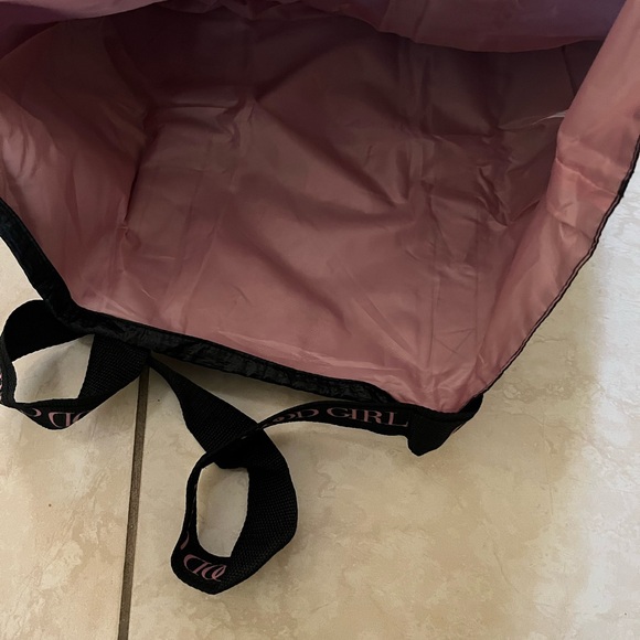 Carolina Herrera Good Girl Nylon Black and Pink Tote Bag - Picture 9 of 9